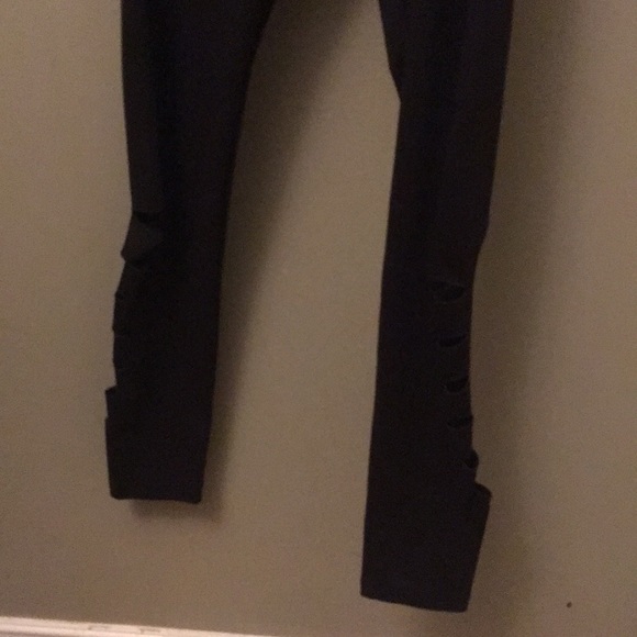 Justice black leggings WORN ONCE - Picture 2 of 3